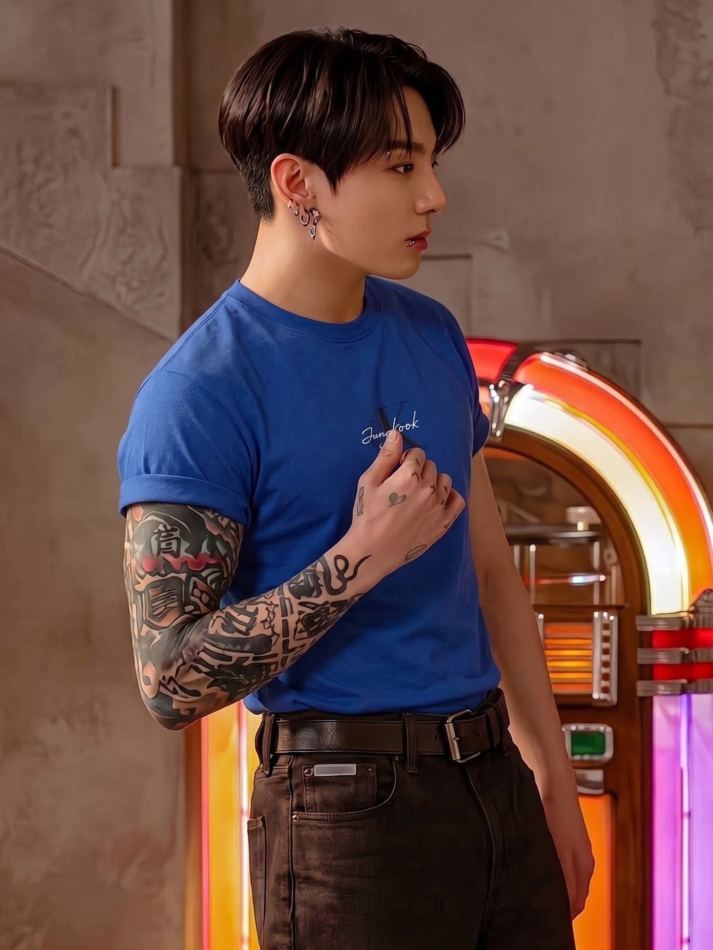 JUNG KOOK x CK MONOLOGO TEE